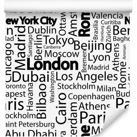 Papel pintado City World para salón y dormitorio, 50x1000 cm. (1/5)