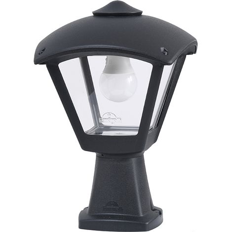 Straßenleuchte dario 1xe27 ip55 l.24xb.24xh.24xh.35cm schwarzes Harz