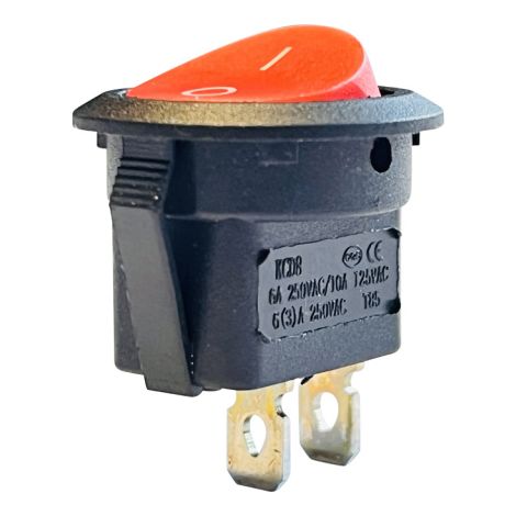 KCD8 Wippschalter 250V 10A 2Pin Rot (1/3)