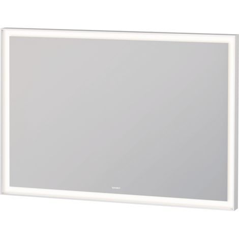 Espejo L-Cube de Duravit con iluminación, angular, 1000x700x67mm,