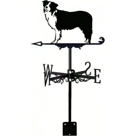 Girouette décorative Border Collie pour toit de ferme, décoration intérieure et extérieure (1/5)