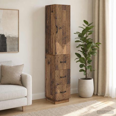 vidaXL Ensemble de Meubles 2 pcs Bois ancien 33 x 34,5 x 87 cm (1/5)