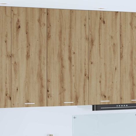Hängeschrank mit Tür Artisan-Eiche und Weiß 50 x 31 x 100 cm