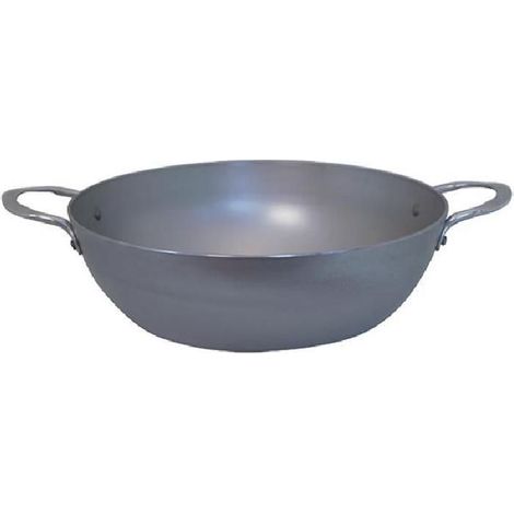 DE BUYER Poêle paysanne 24 cm à bord haut avec 2 anses - Mineral B Element (1/3)