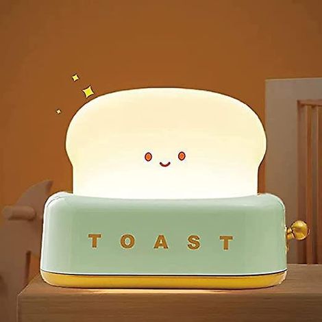 veilleuse Mignonne Pour Enfants Avec Pain Cuit Au Four (pain Vert), Lampe De Bureau Dcorative Pour Pain Cuit Au Four, Dcoration De Veilleuse Amusa (1/5)