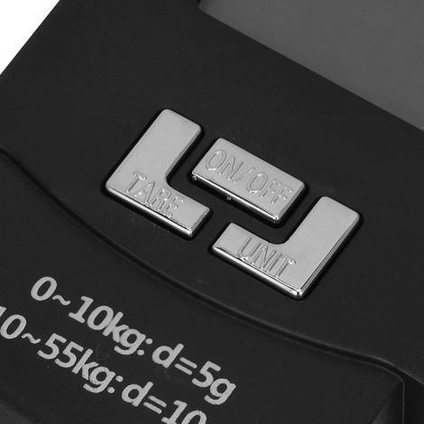 Balanza electrónica portátil para equipaje de 50 kg – Pantalla LCD / ABS / 110 lb / Tara / USB – Para viajes, correo y paquetes (1/5)