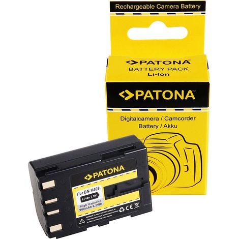 PATONA Akku für JVC BN-V408 D D30 D47AC D70K D90K GRD33AC GR-D33AC – 7,2 Volt 900 mAh