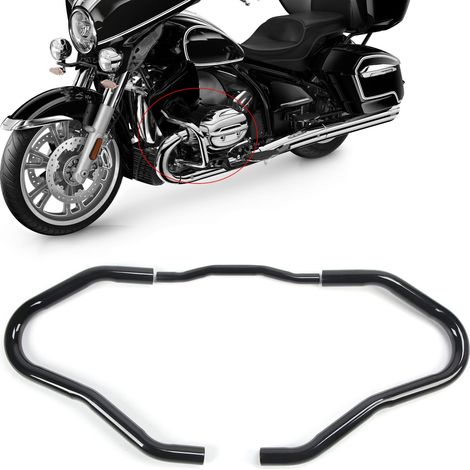Ein Paar Motorradstoßstangen, kompatibel mit BMW R18 2020-2022, Schwarz (Übergröße) (1/5)