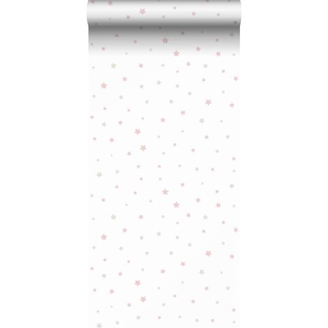 papier peint petites étoiles vieux rose, beige et blanc - Sanders & Sanders (1/5)