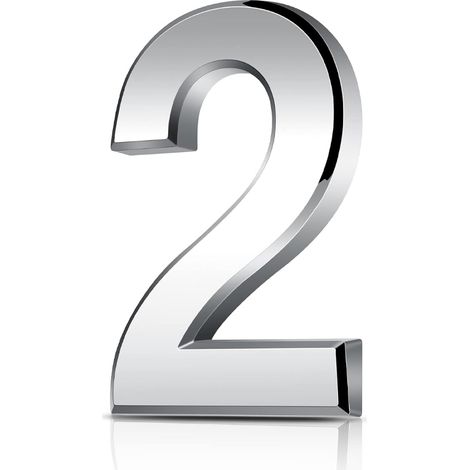 Modern House Number Plaque ABS Acrylic (1/5)
