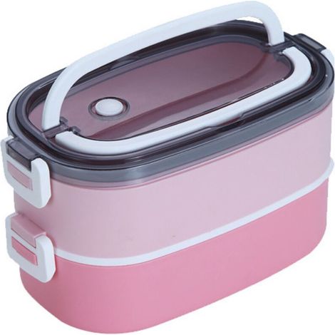 Lunch Box avec Couverts et Sac Isolant, Boîtes bento pour adultes et enfants, Bento Box boîte à repas portable pour le travail et l'école (1/4)