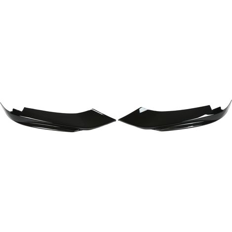 Xiuganpo Frontstoßstangen-Seitensplitter aus glänzend schwarzem ABS verbessert die Aerodynamik für 4er BMW F32, F33, F36 und M Sport (2014–2020). Einfache Montage.