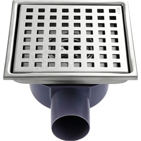 【Chauffage et ventilation】Caniveau pour Douche,Caniveau de Douche en Acier Inox Siphon Sol d'évacuation à Carreler pour Salle de Bain,avec appareil désodorisant et filtre à cheveux (1/5)
