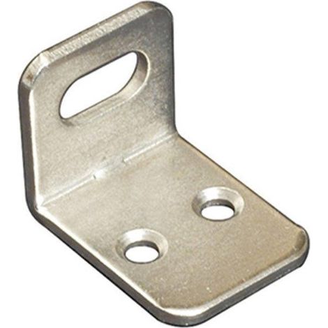 Squadretta per armadi con asola orizzontale nichelata 22 x 28 x 21 spessore 2 mm. - 4 pz.