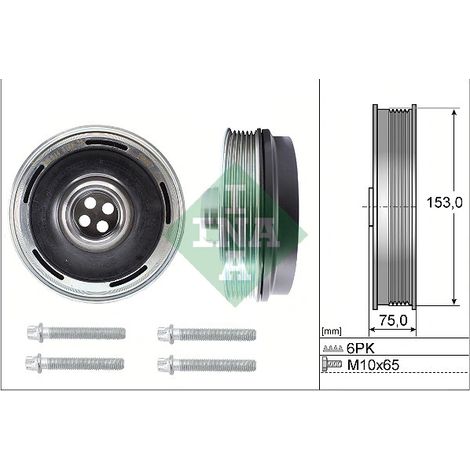 Kit de poulies, vilebrequin INA 544 0169 20 BMW 11238602800 8602800