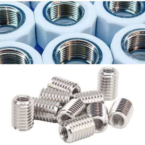 Packung mit 10 Reduziermuttern für Innen- und Außengewinde, Spezifikationen: Innengewinde M61,0, Außengewinde M101,5, Länge 14 mm (1/5)