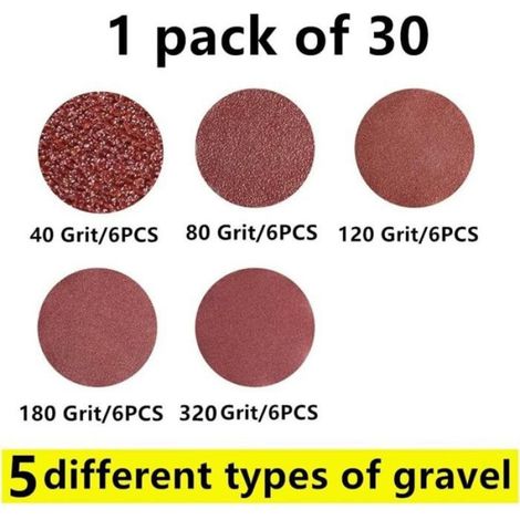 Bandes abrasives pour ponceuse - - Dimensions 13x457 mm - 30 pièces - Grains 40/80/120/180/320 (1/4)