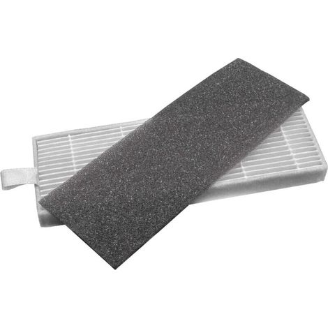 Lot de filtres compatible avec iLife A4, A4s, A6 aspirateur-robot - 2x filtres de rechange (filtre HEPA, filtre en mousse) (1/4)