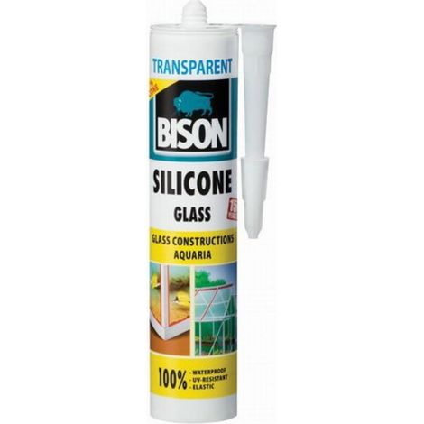 Mastic Bison 6303282 SILIC.GLASS 280 ml transparent