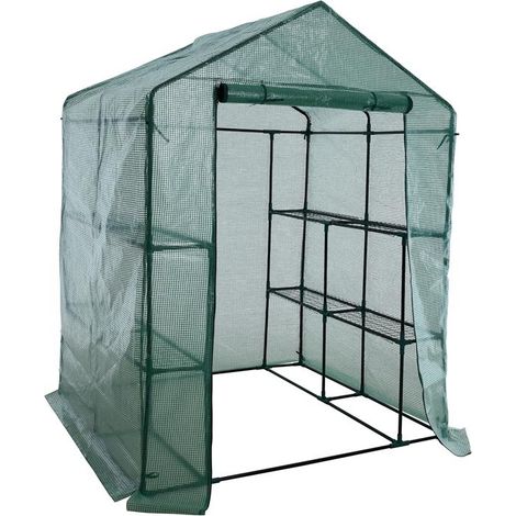 Gewächshaus Tomatengewächshaus Frühbeet Treibhaus Frühbeet Foliengewächshaus 143x143x195 cm