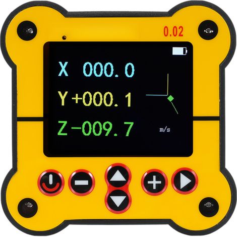 Rapporteur numérique niveau électronique – double axe, résolution 0.02°, pour bois/construction/machine. (1/5)