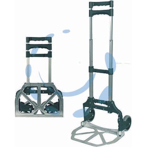 Carrello Portacasse Pieghevole in Alluminio da 65 kg con Struttura Robusta e Richiudibile