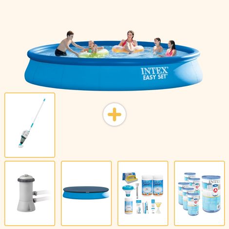 Intex Piscine Easy Set Ronde - 457x84 cm - 6-pièces SCB19 (1/5)