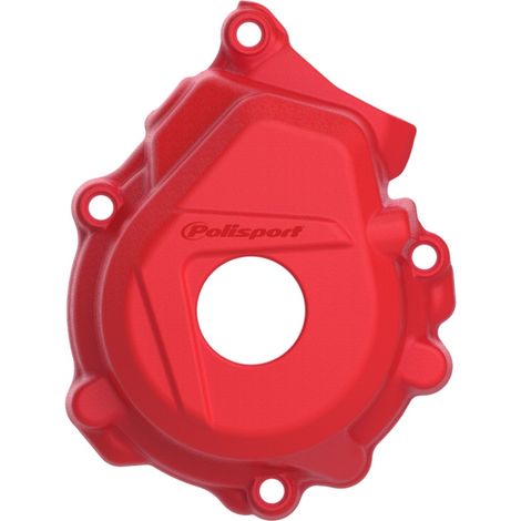 Protector de cubierta de alternador Polisport para KTM SX SXF 125 250 350 Husqvarna, color rojo.