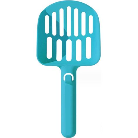 Bleu P à litière pour chat en métal avec support, p à caca de chaton à tamisage rapide, support de p à litière pour chat pour bacs à litière pour chat (1/5)