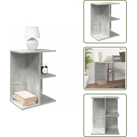 vidaXL Nachttisch Betongrau 46,5x29x61 cm Holzwerkstoff