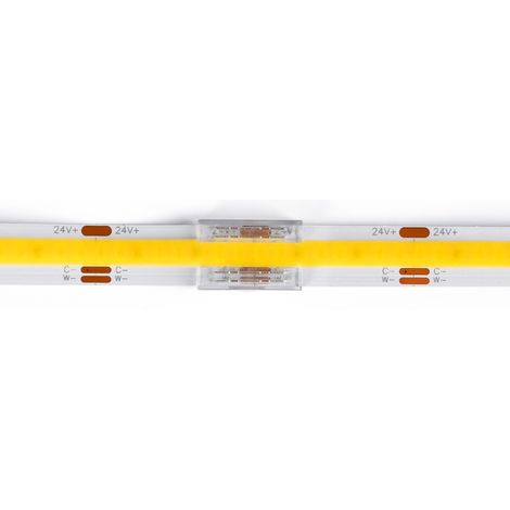 Connecteur ruban à ruban LED COB - monochrome/CCT/RGB - 10 mm -