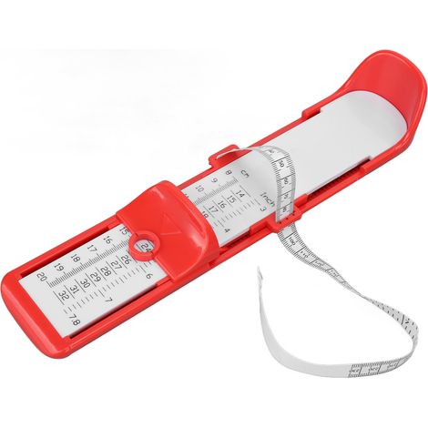 Ruban mesure-pieds longueur précis multifonction rouge pour enfants, règle de pédimétrie (1/5)