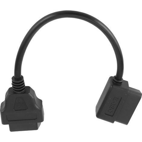 Câble extension OBD2 16 broches vers 16 broches, adaptateur coudé pour outil diagnostic auto, connecteur 0,3 m/1 pied, cordon de raccordement (1/5)