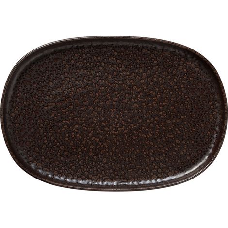Plat 33 x 23 cm metallic brown ROCKZZERO - Was Germany