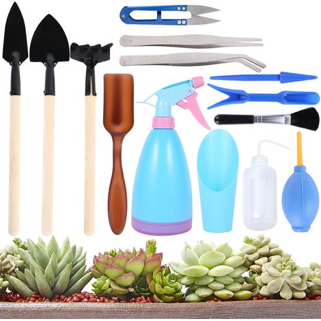 Ensemble de 14 Outils de Jardinage Solides - Mini Outils à Main pour Jardin - Idée Cadeau Jardin (1/5)