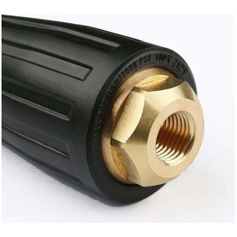 Boquilla giratoria de alta presión 3000 PSI – Pulverización turbo para limpieza eficaz – Conexión rápida 1/4" (1/3)