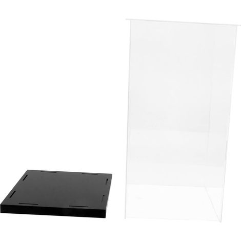 Vitrine Acrylique Transparente pour Maquettes 15x15x30 Cm, Boîte D’Exposition Robuste, Anti-poussière, pour Collectionneurs Et Amateurs De Figurines, Rangement Et Présentation Élégante (1/5)