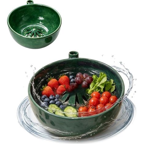 Bessenwasser - 20 x 20 x 13 cm - Rotativa 360° - Drenaje Rápido - Para Frutas y Verduras - 1 Unidad (1/5)