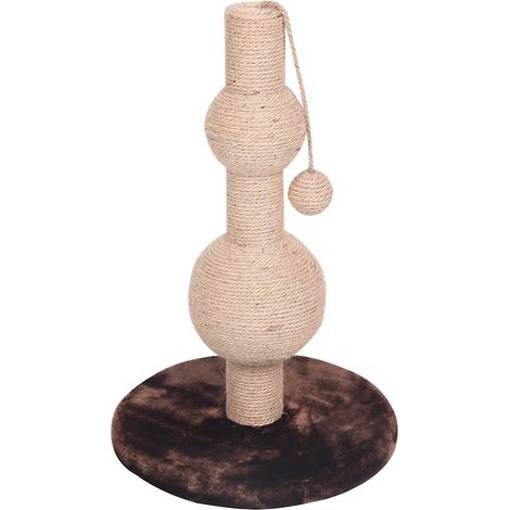 Tiragraffi Bolle con colonna e gioco pendente per gatti