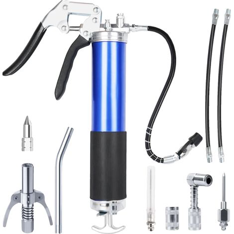 Ingrassatore a pistola, 8000 PSI, design a tenuta stagna, blu (1/2)