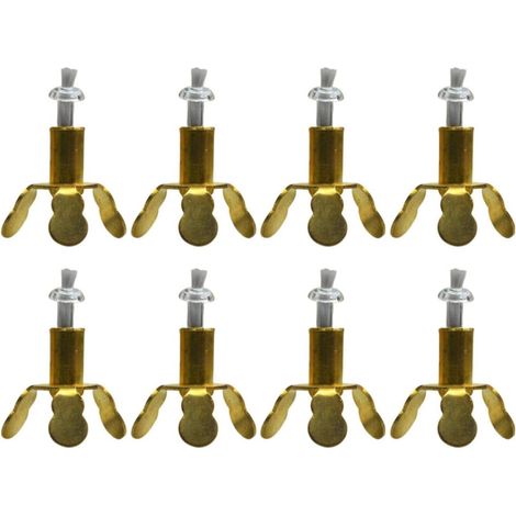 Support de Mèche de Lampe à Huile Lot de 8 Pièces en Alliage Or Résistant à L'usage Fréquent pour Décoration Maison et Bouddhiste (1/5)