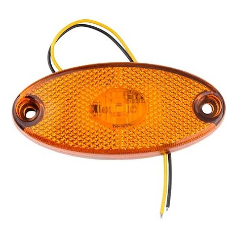 Feu de Position Latéral à LED, Lampe de Signalisation Jaune, Feux de Gabarit Camping Car Résistant et Étanche, pour Remorque, Camion, Utilitaire (1/5)