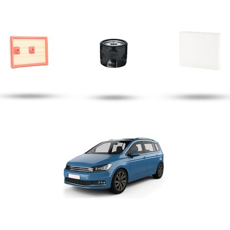 Kit tagliando 3 filtri compatibile con Vw Touran (5T) 1.2 TSI 81kw dal 2015 (1/4)
