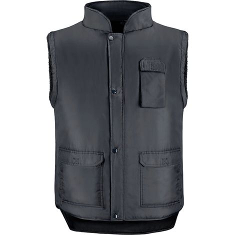 XXL Schwarze Multi-Pocket-Weste (1/2)