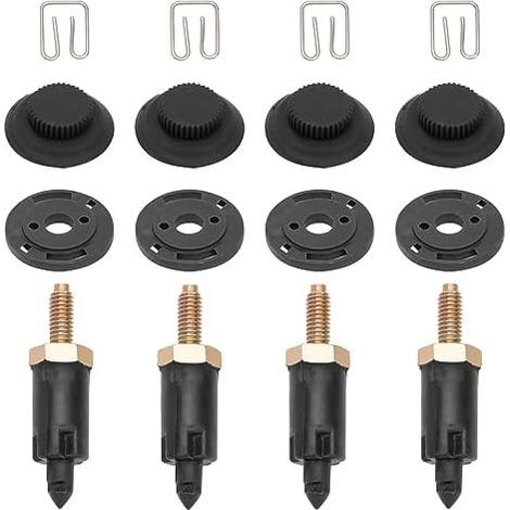 Keyoung – Lot de 4 fixations couvre moteur HDI pour Peugeot Citroën 206 307 406 C4 C5 – Clips et boulons en plastique et métal – Référence 013711 - 0137F6 (1/5)