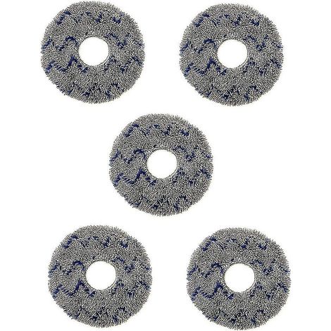 Lot de 5 lingettes de rechange pour balai robot Ecovacs T10 Turbo (1/4)