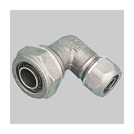 RACCORDO A GOMITO DOPPIO RIDOTTO PER TUBO COBRAPEX 22 x 15 S. 3 S. 2,5 TIEMME