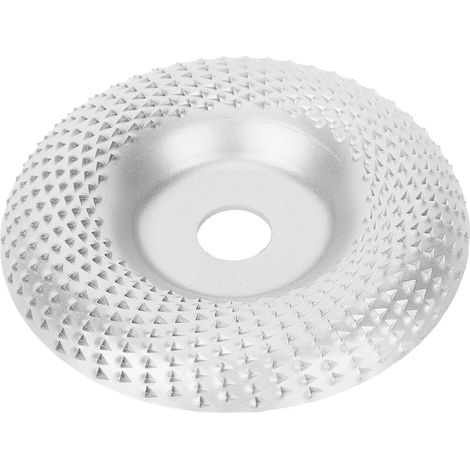 Disque à meuler en acier pour le travail du bois, accessoire pour outils électriques, quincaillerie, disque à sculpter les racines incurvées argenté E1-532 (1/5)