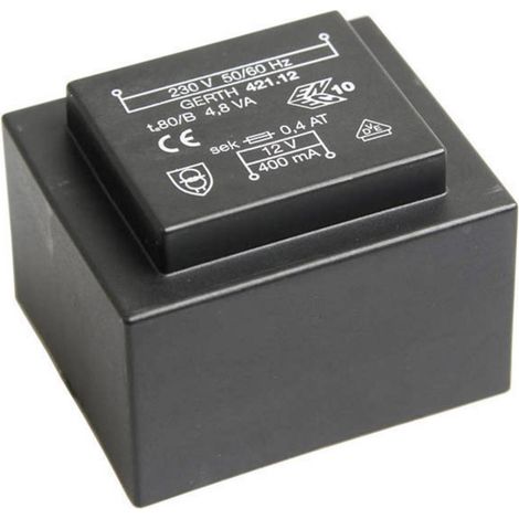 Gerth PT423002 Trasformatore per PCB 1 x 230 V 2 x 15 V/AC 4.80 VA 160 mA (1/3)