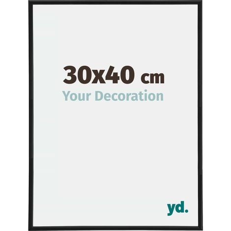 yd. - Cadre photo 30x40 - Noir Mat - Plastique - Annecy